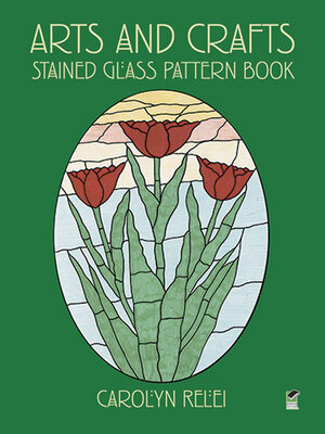 cover image of Arts and Crafts Stained Glass Pattern Book